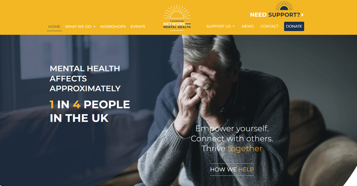 Get FREE Mental Health Support from Staffordshire Network for Mental Health